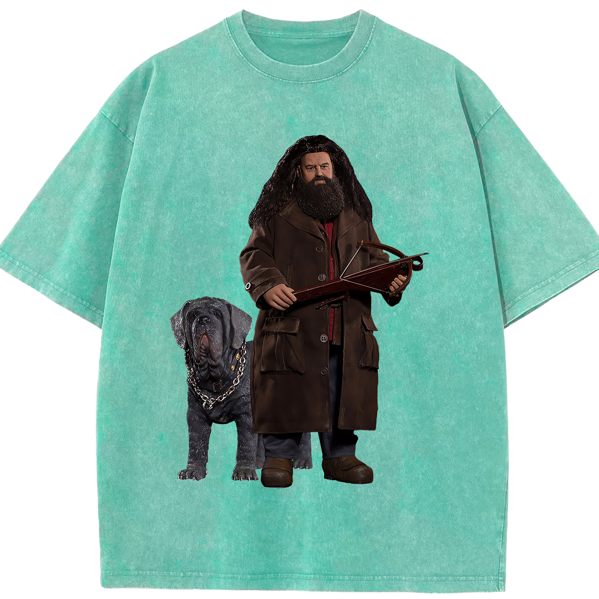（画像用） Harry Potter ハリー・ポッターシリーズ 綿100% ヴィンテージ風 半袖Tシャツ（フロントプリント）